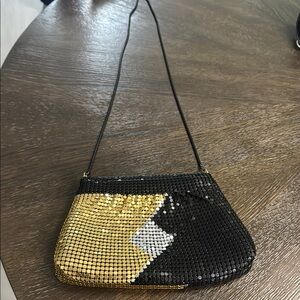 Elegant Black and Gold Women's Bag